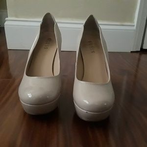 Tan Guess Pumps
